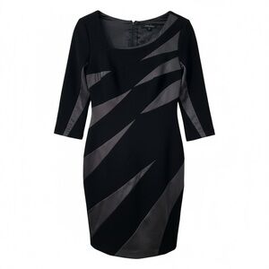 Max & Cleo Black Asymmetrical Cocktail Dress Size 8